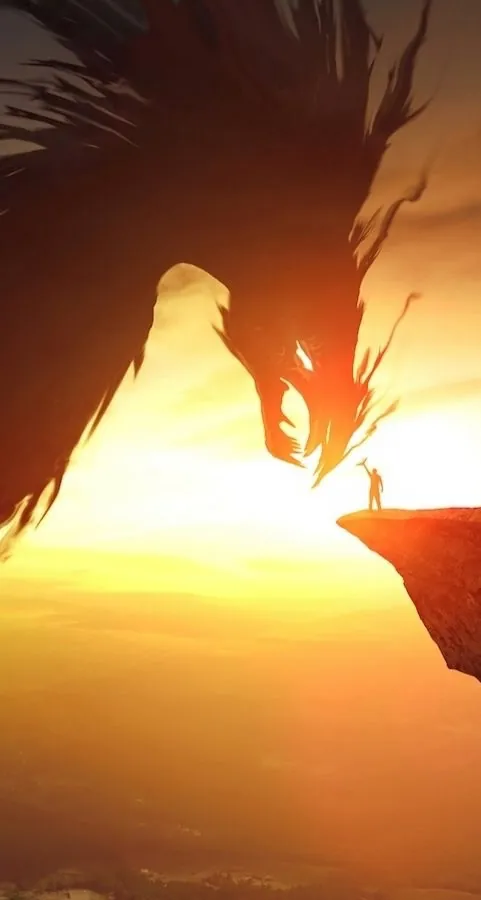 Man reaching the Dragon