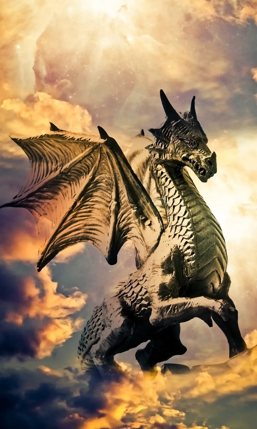 Dragon in the clouds